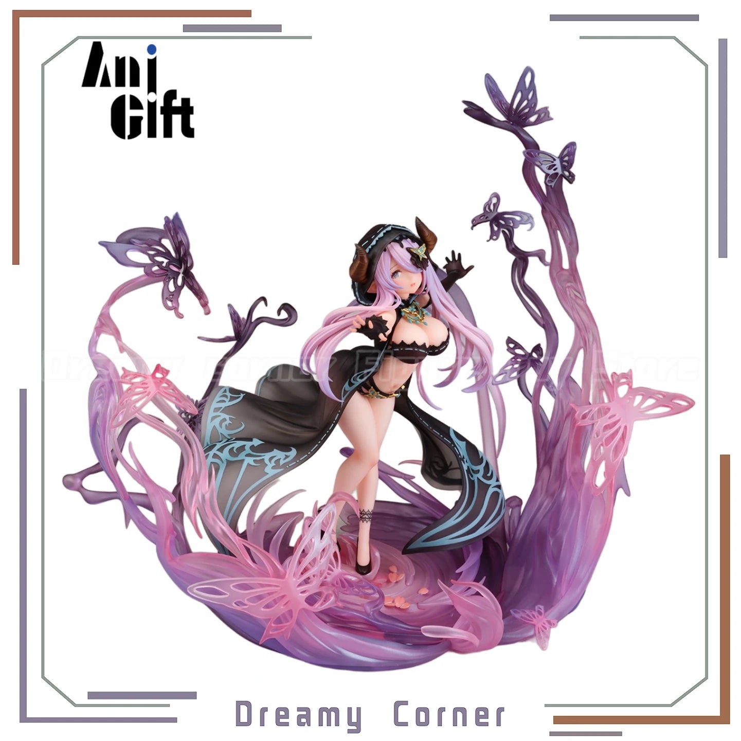 【In Stock】Original AniGift AmiAmi GRANBLUE FANTASY Black Butterfly Dreamcoat 1/7 Scale Figure Toys Model