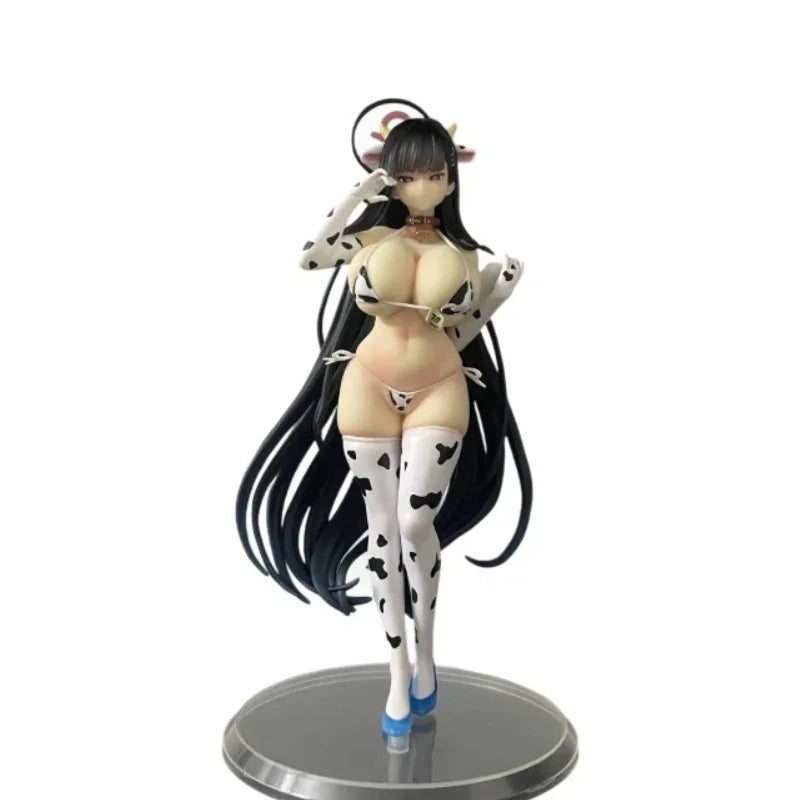 Anime Gk Figure Rion Tsukigetsu Cow Bikini Pvc Collectible Model Desktop Ornament For Adult Collectors Home Decoration Display