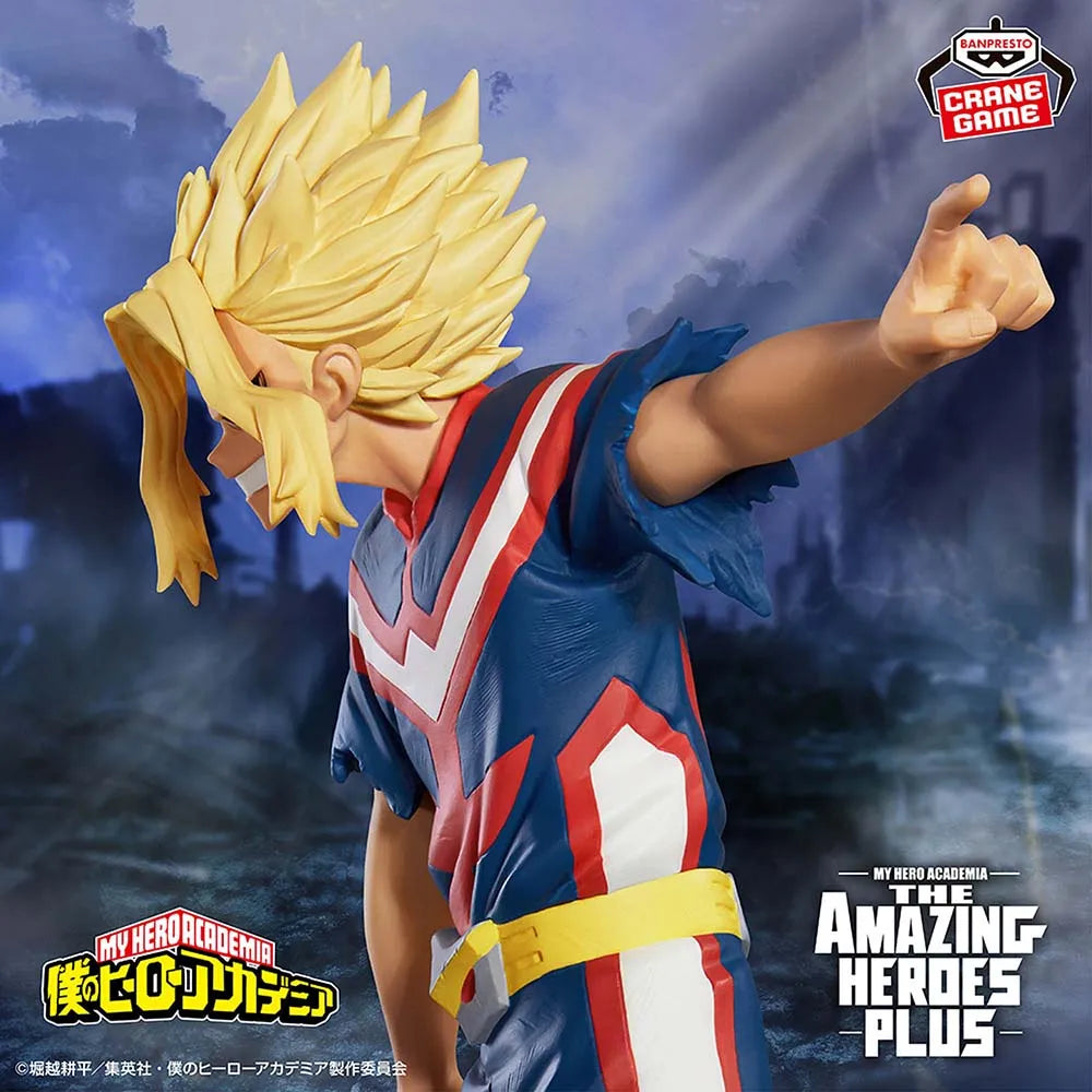 Banpresto BANDAI   All Might  hero academia the amazing heroes-plus-all might true form Toy Genuine Figure Model Anime Boxed