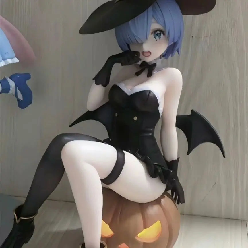 New Re:Zero -Starting Life In Another World Ram & Rem Phantom Night Magician Gk Model Collection Doll Desk Decora Halloween Gift