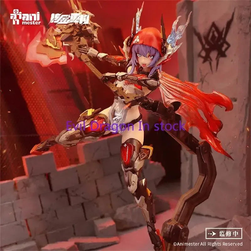 In Stock 1/9 21cm Anime Action Figure Model Toy Original Nuclear Gold Reconstruction Doll Model Collection Gift Red Barbera