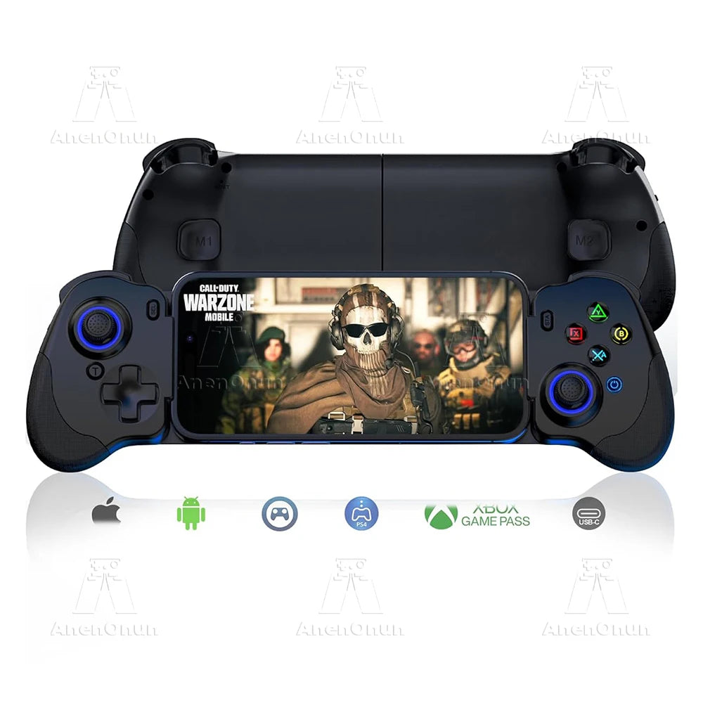 Mobile Phone Controller Mobile Gaming Wireless Gamepad Android/iOS Hall Effect Joystick Dual Vibration Motors Joypad Accessories