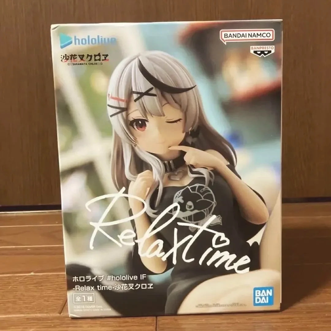In Stock BANDAI Relax time hololive IF Amane Kanata Sakamata Chloe Roboco-san Anime Action Figures Model Toys Gift