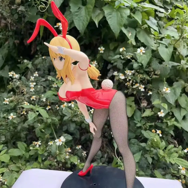 38CM FAIRY TAIL B-STYLE Lucy Heartfilia Bunny ver Mädchen Figur Hart-PVC Spiel Statue Anime Modell Action Erwachsene Puppe Spielzeug Geschenke