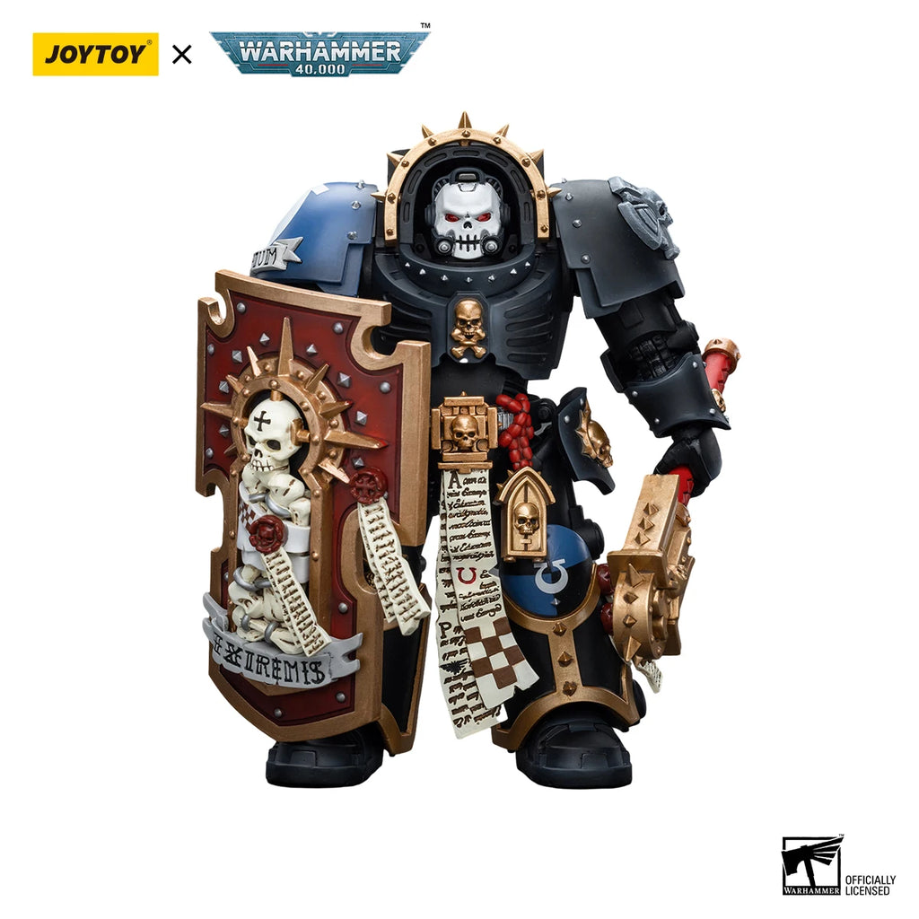 JOYTOY 1/18 Action Figure Warhammer 40K Ultramarines Chaplain in Terminator Armour Model Toy Doll