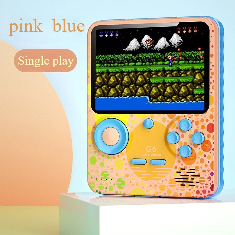 G6 Charging Treasure Handheld Macaron Handheld Game Console Contra Mini Arcade Game HD Screen