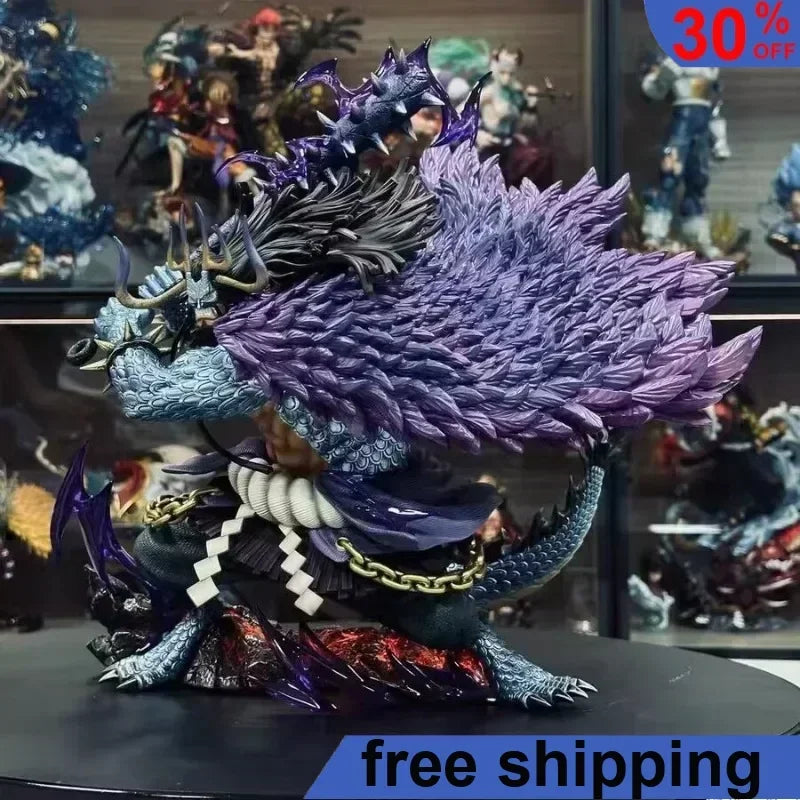 29cm ONE PIECE Anime Figures Kaidou Action Figure Characters Collection Satute Children Desktop Display PVC Model Doll Gift Toys