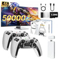 4K TV Game Stick M15 Videospielkonsole Eingebaute 40000+/50000 Spiele 128G Handheld-Spiel-Player Wireless Controller Retro Gamepad