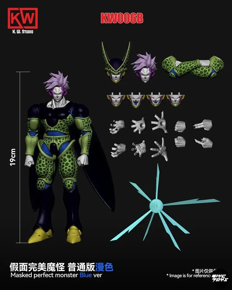 Spot SaleKW Studio Original Sharu Dragon Ball SHF máscara Perfect Monster Sharu 1/12 movimiento KW muñeca móvil juguete colecció