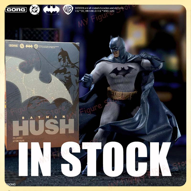 Original Gong Hush Batman Action Figure Batman Cloth Made Anime Figures Tailored Fabric Suit 1/12 Collectible Movable Toy Gift