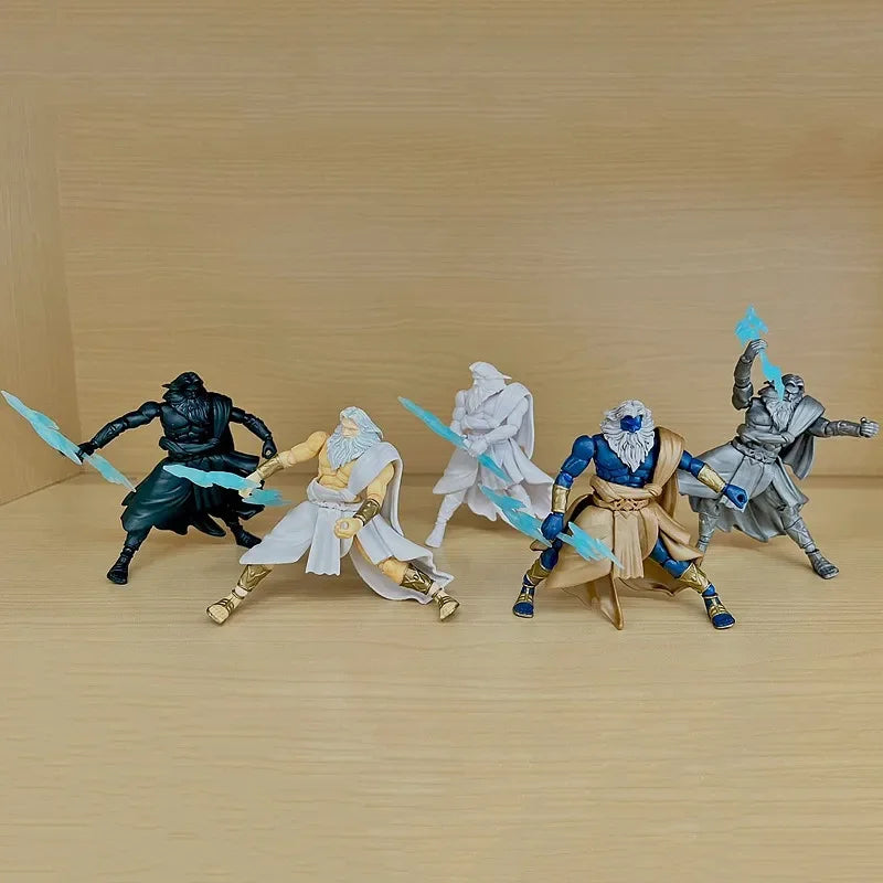 Original Kawaii Capsule Toys Spirits Gashapon Figure Cute Gacha Joints Movable Greek God Zeus Figurine Anime Kids Gift