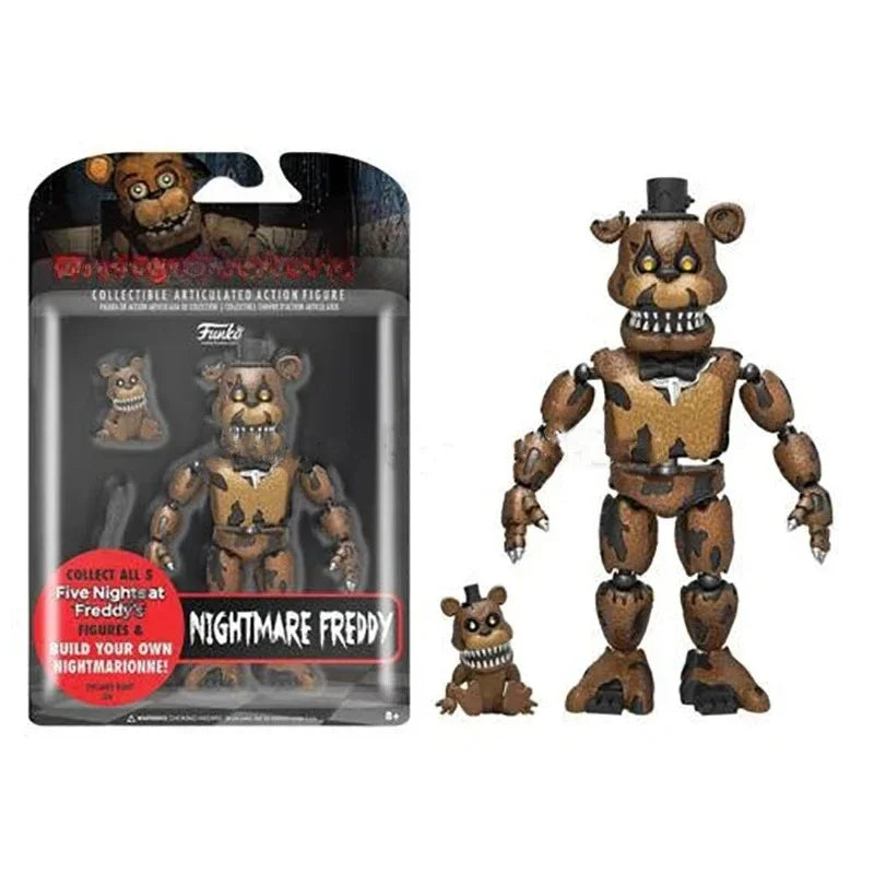 Sundrop FNAF Figures SUN & MOON Joker Freddy Bonnie Foxy Chica Fazbear Bear Action Figure Movable Figurine Dolls Toys