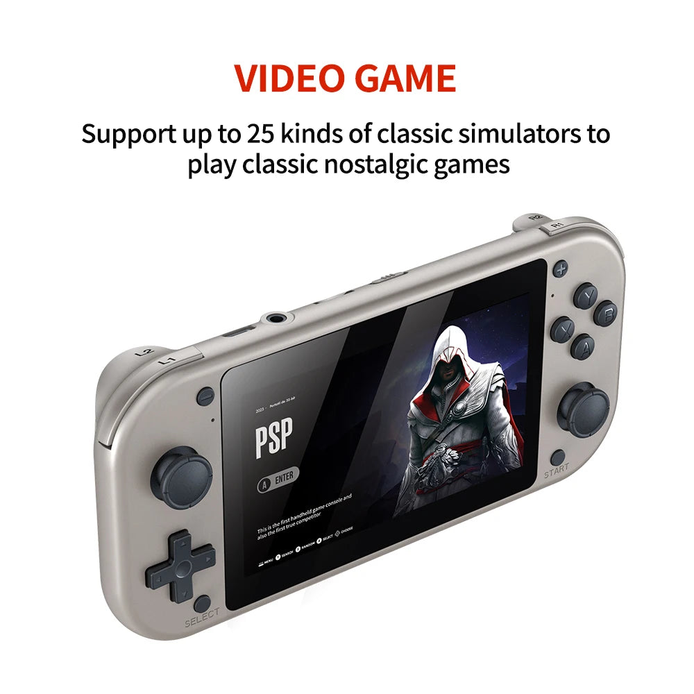 M17 Retro Handheld Video Game Console 4.3inch Screen 64G 128G Open Source Linux System Portable Pocket Video Player 30000+ GAMES
