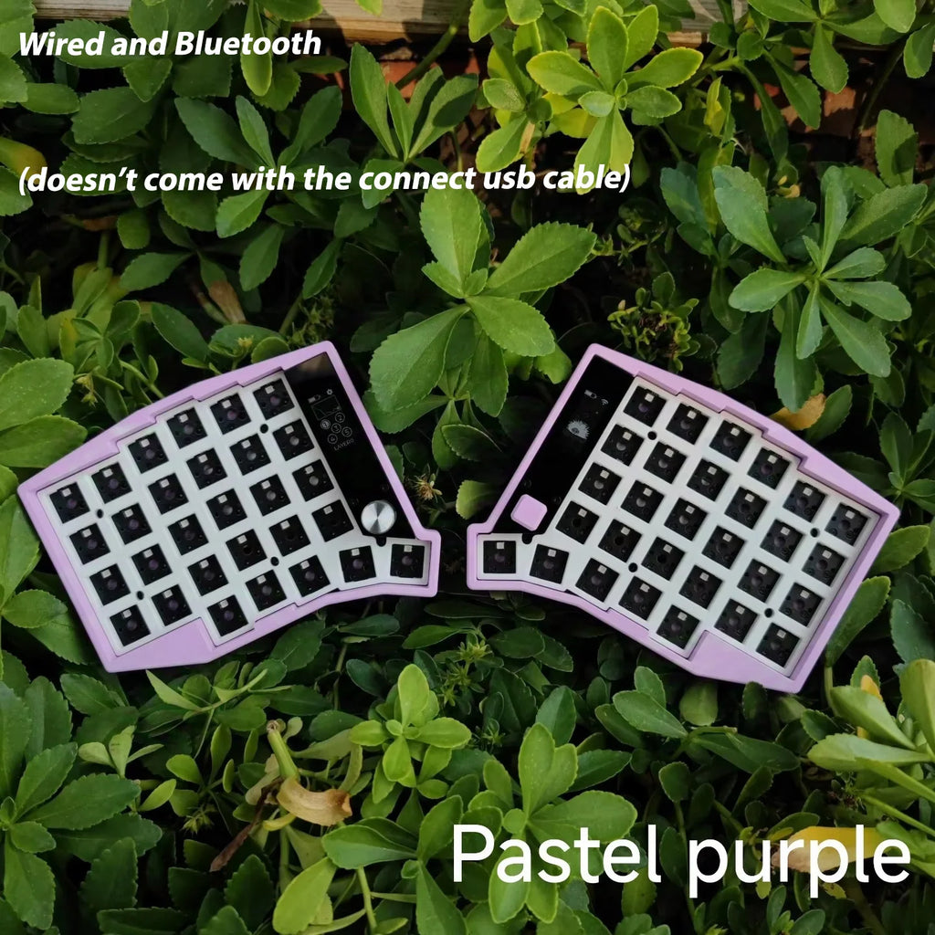 Sofle Split Keyboard Kit Dual Mode Wired Bluetooth Wireless Split Keyboard Kit Customized 58 Keys Hot Swap with Screen Knobs ZMK