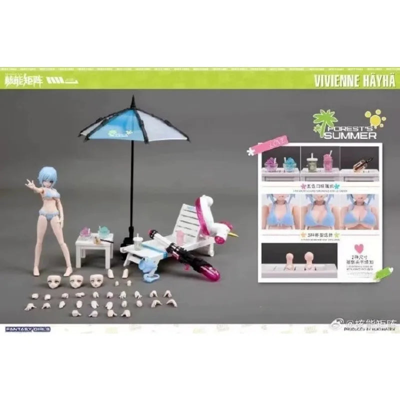 Nuke Matrix Genuine Original Forest Summer Vivienne Hayha Action Figures Swimsuit Girl Figure Assembly Model Pvc Doll Toys Gifts