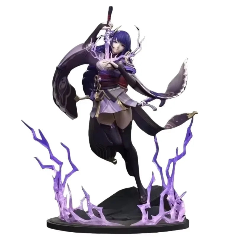 In Stock Original Genuine Genshin Impact Raiden Shogun Ver Genshin 27cm 1/7 Pvc Action Anime Figure Model Toys Holiday Gift