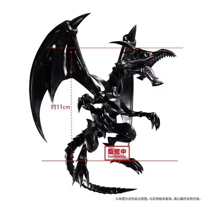 Original Bandai Yu-Gi-Oh! Duel Monsters Rote Augen Schwarzer Drache Anime Figur Sammlung Ornamente Figur Spielzeug Geschenk 13cm