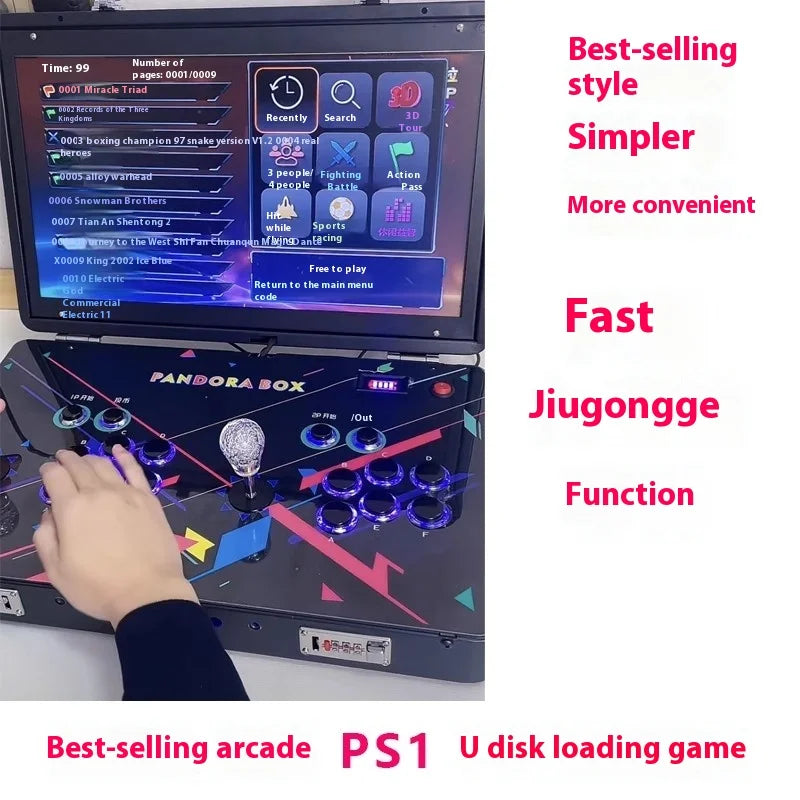 Arcade Pandora Game Console Multi in One Moonlight Box Portable Folding Fighting Game Console Customizable