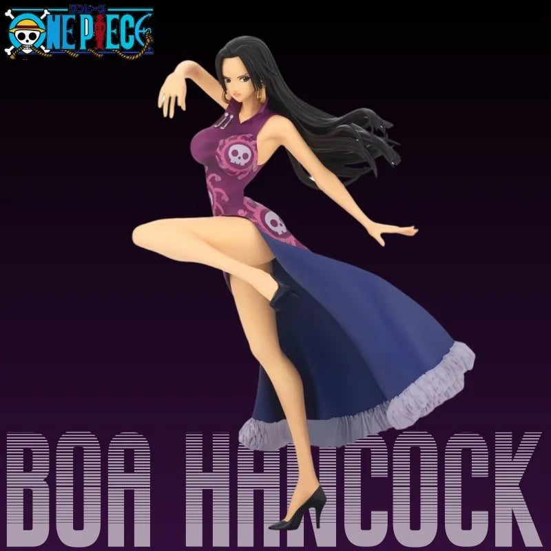 One Piece Anime Boa Hancock Figuren Spielzeug GK Schlangenprinzessin Actionfigur 21CM Sexy Cheongsam Mädchen Puppenfiguren Statue