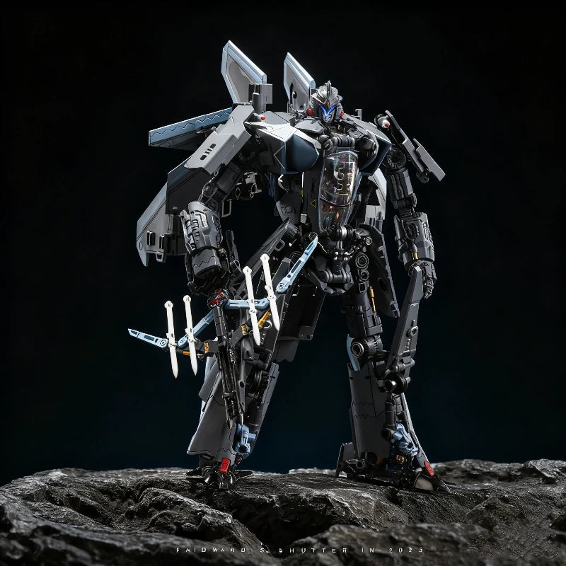 TOUCHTOYS 1/18 Carefray J35-C Carrier-Based Aircraft Alloy Finished Model Action Figures With Stand Transformable Mecha Toy Gift