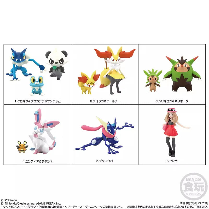 Bandai Figure Pokemon Scale World Anime Figures Kalos Region Candy Toys Serena  Action Figure Collection Toys For Boys Gift