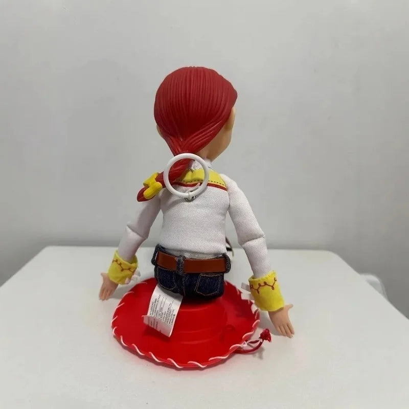 Genuine Toy Story 20th Anniversary Woody & Jessie Talking Action Figures Desktop Ornament Doll Model Toy Collectible Gift
