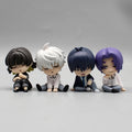 23cm Blue Lock Gk Anime Figure Isagi Yoichi Bachira Meguru Shoulder To Shoulder Sleep Q-Version Kawaii Model Statue Kid Toy Gift