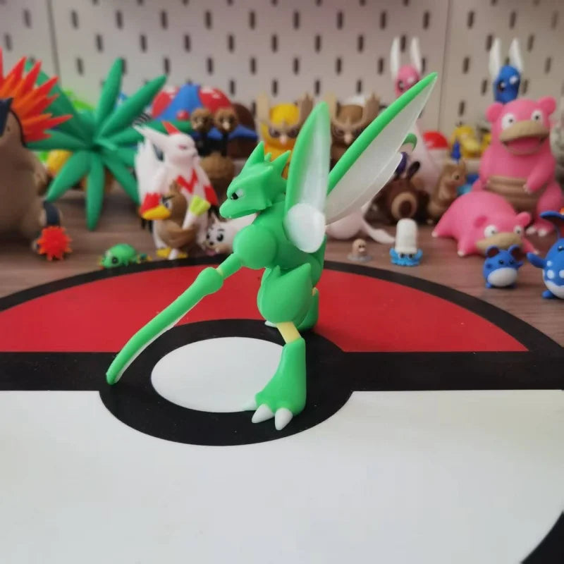 Anime Scyther Scale World 1:20 Action Figure Cute Doll 3D Print Kawaii Cartoon Character Desktop Model Kid Birthday Toys Gifts