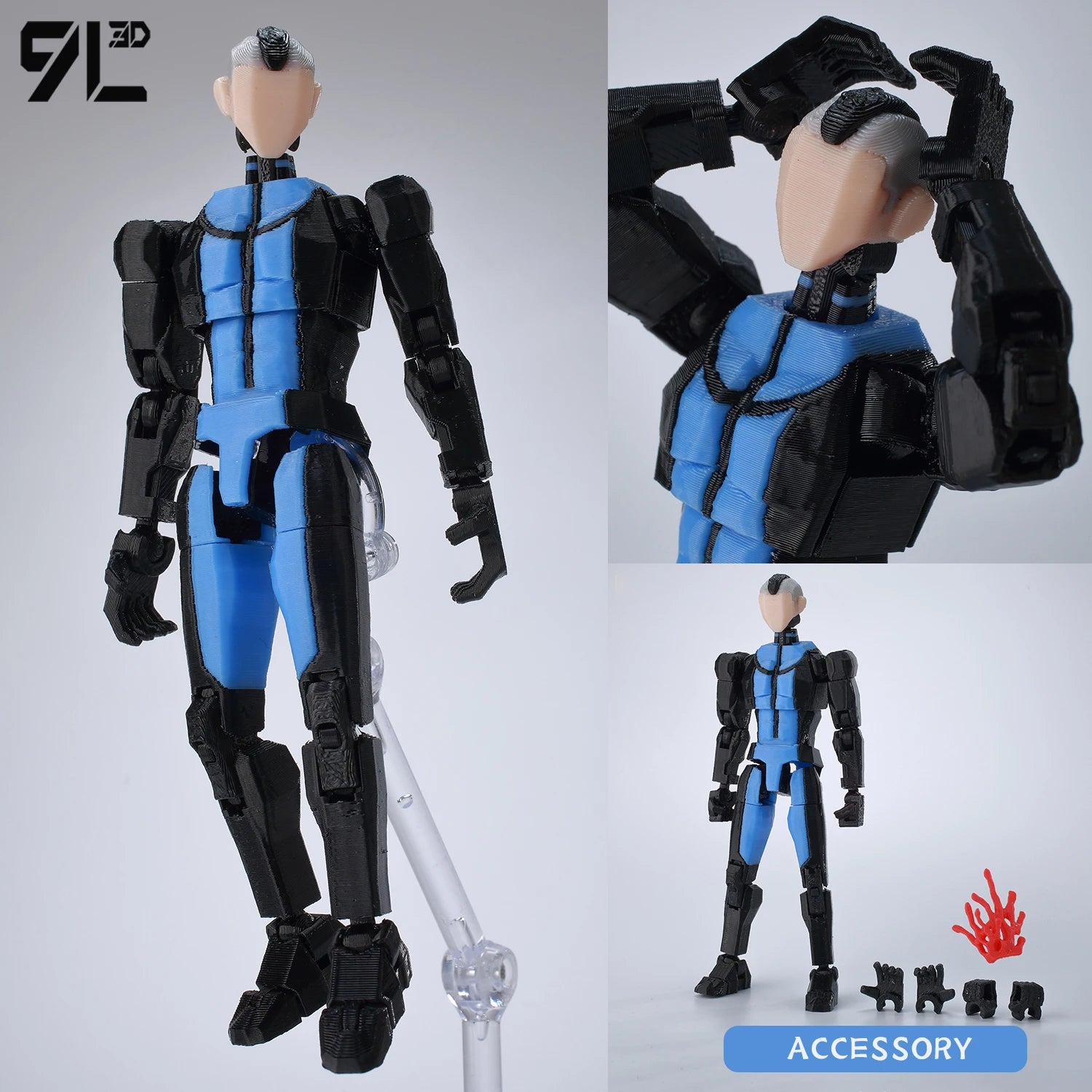 9L3D Dummy13 Unbesiegbarer Omni-Man-Verrat Anime Mehrgelenk-Shapeshift-Spielzeug Kampf-Actionfiguren Freundgeschenk Lucky Titan13