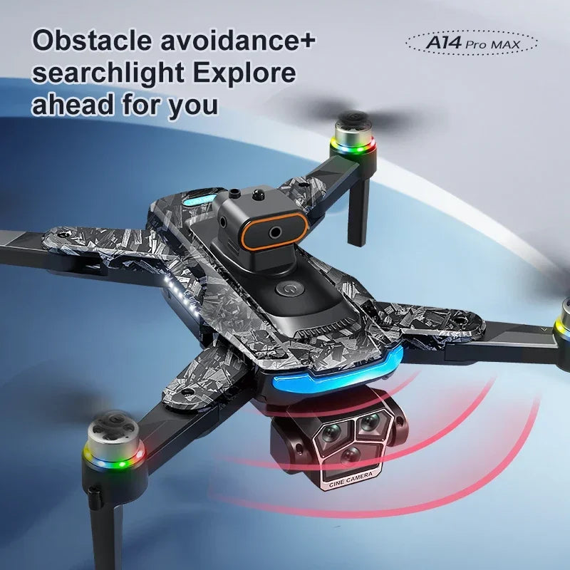 Xiaomi A14 PRO MAX Drohne Brushless 8K drei HD-Kamera Fernbedienung mit Bildschirm Optischer Fluss Intelligenter faltbarer Quadcopter