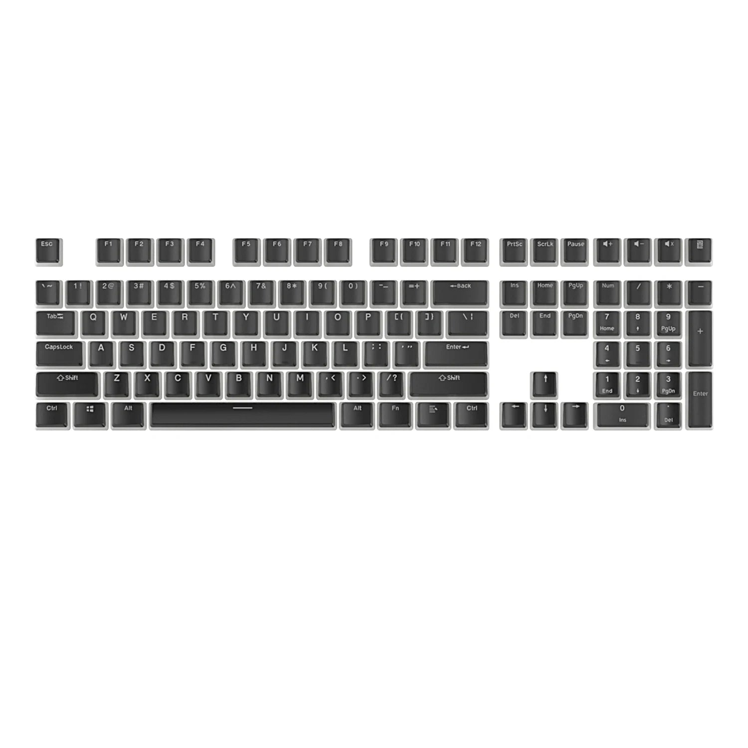 104 Keys PBT Pudding Keycap Two-color Injection OEM Profile DIY Keycaps for Gateron Cherry MX Switch Gaming Mechanical Keyboard
