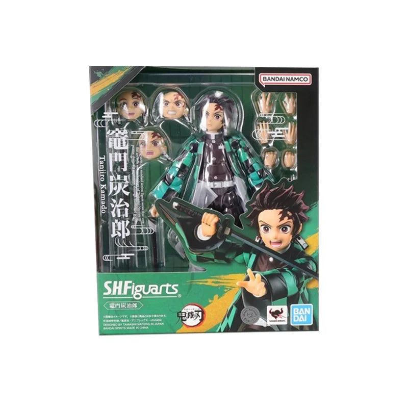 Bandai Original Echte Figur Dämon Slayer Modell Kit SHF Kamado Tanjirou Sammlung Action Figur Modell kinder Spielzeug Geschenke