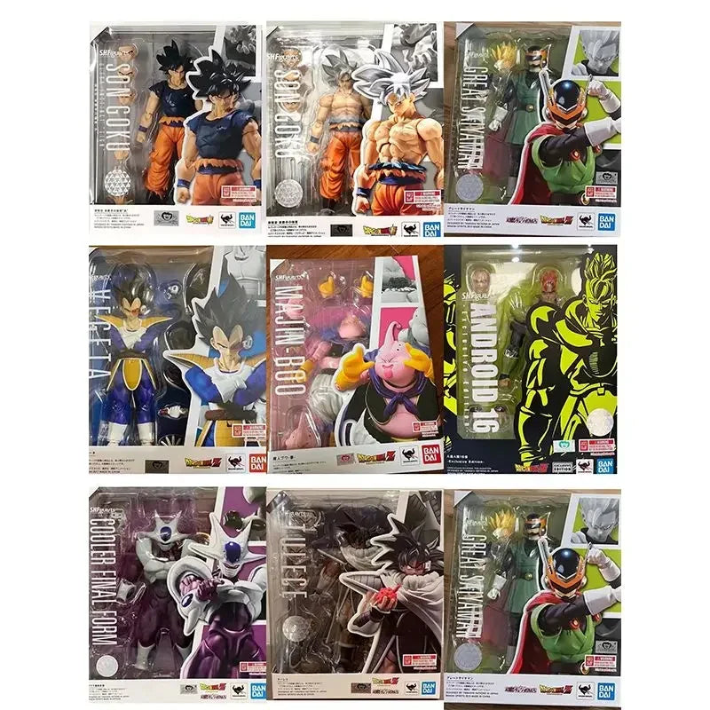 Original BANDAI S.H.Figuarts Son Gohan Vegeta DRAGON BALL in Stock Anime Action Collection Figures Model Toys