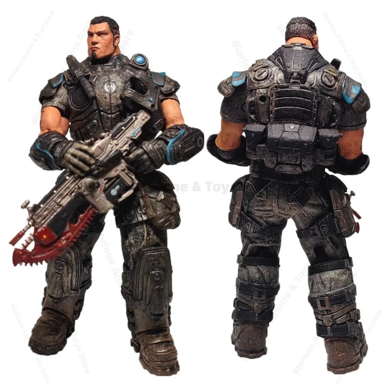In Stock NECA Gears of War Marcus Best Friend Dominic Dom 7-inch Game Movable Bulk Movable Model Out-of-print Gift Collection
