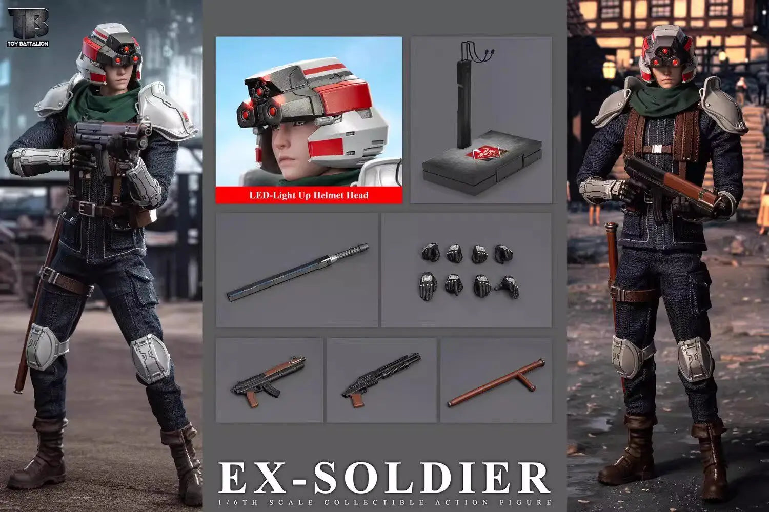 In Stock Original TOYS BATTALION TB025AB Cloud Strife Movable Model Toys EX-SOLDIER 1/6TH SCALE CILLECTIBLE ACTION FIGURE