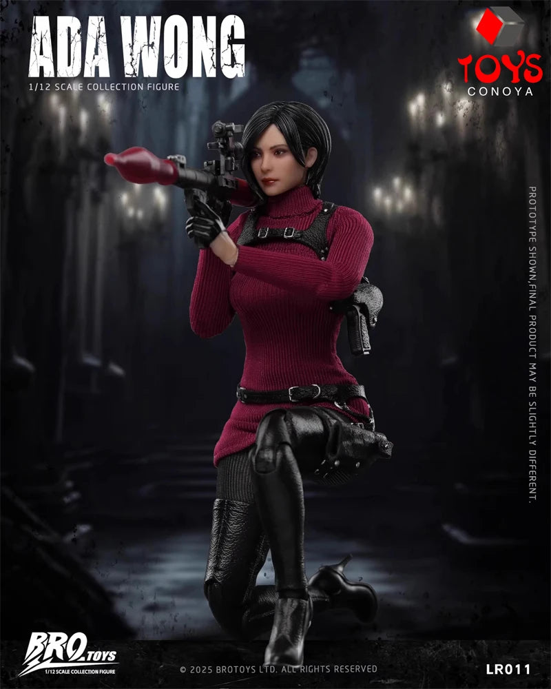 【2025 Q4】BROTOYS LR011 Actionfigur „Spionin“ im Maßstab 1:12 mit beweglichen Augen, 15 cm, Komplettset, Soldatin, Spielzeugmodell-Kollektion