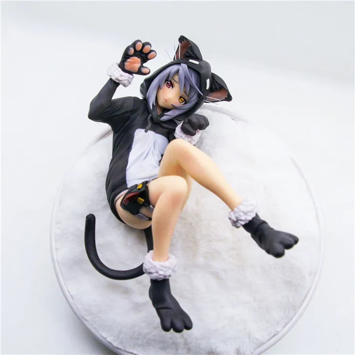 22cm Infinite Stratos Laura Bodewig Charlotte Dunois Anime Figure Cat Mouse Pajama Style Desktop Decoration Toys