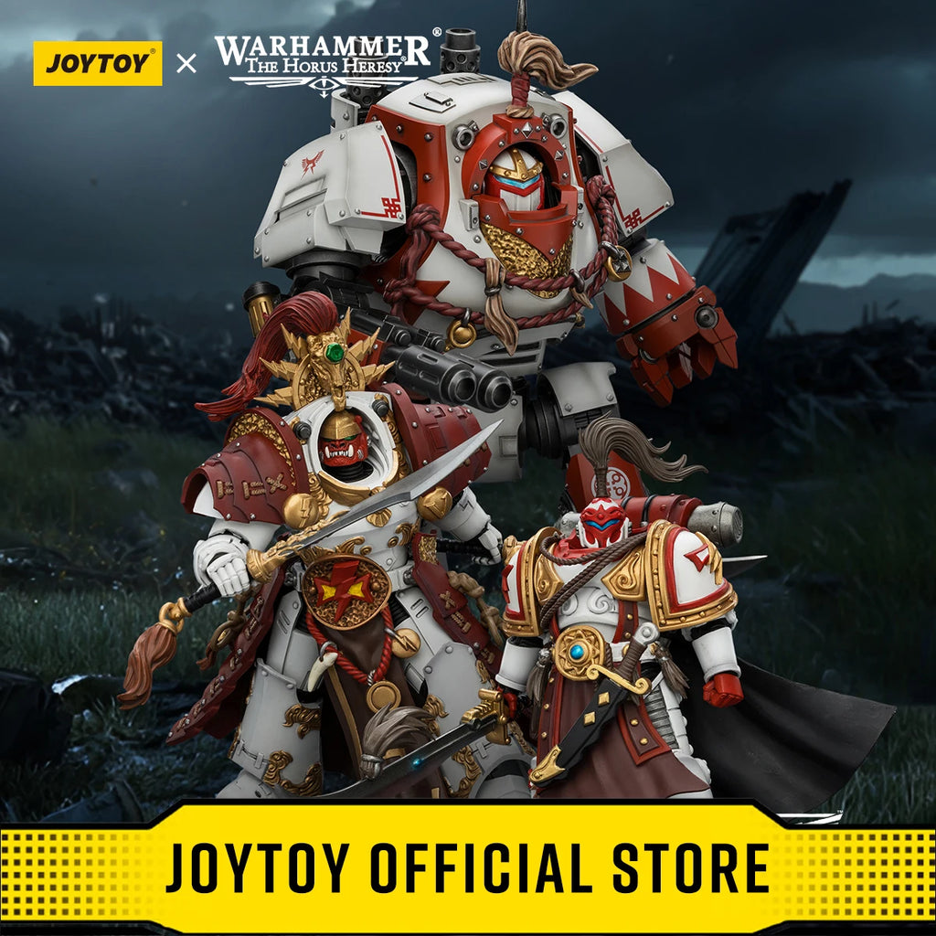 JOYTOY Warhammer "The Horus Heresy" 1/18 Action Figures White Scars Qin Xa Hibou Khan Contemptor Dreadnought