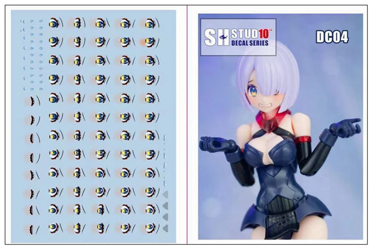 [No Figure] SH STUDIO DC03 DC04 1/12 Female Frame Arms Girl Coral Reef Water Decals Accessories For 6in Action Figure Model