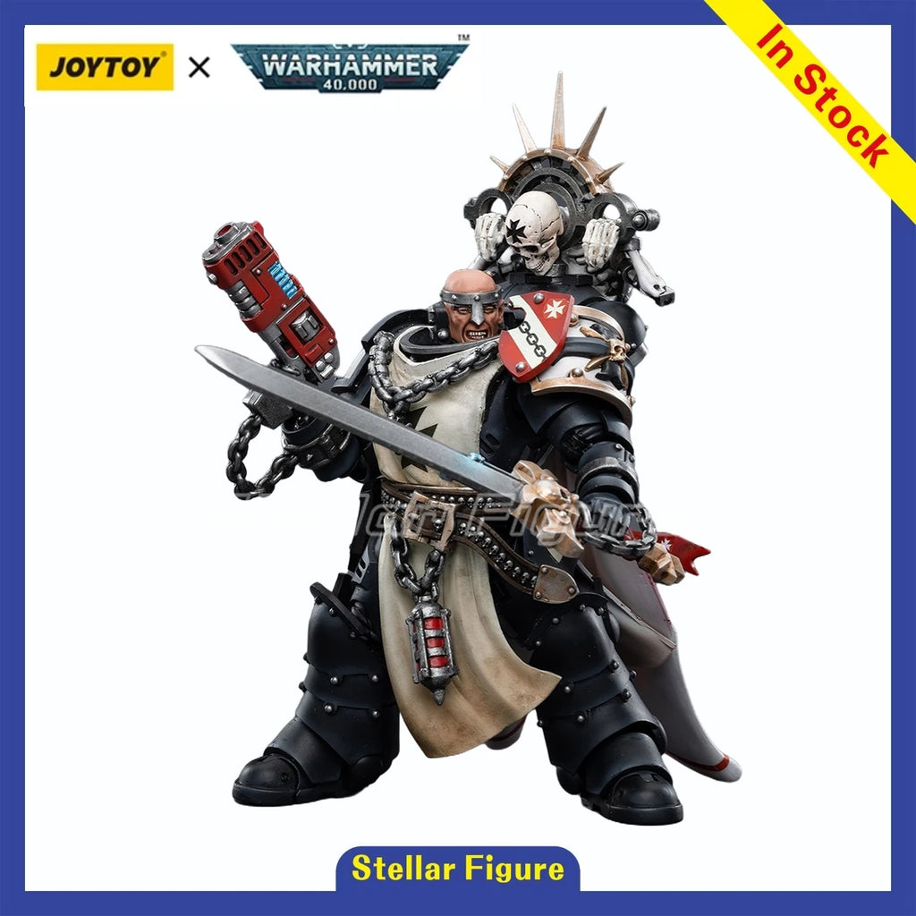 【SF】JOYTOYS 1/18 Action Figure Black Templars Marshal Baldeckrath Model Toys Gifts Collection Ornaments