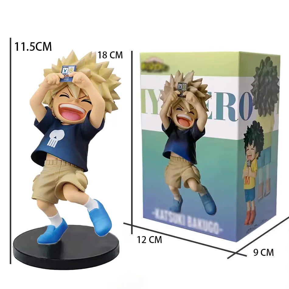 Anime Figure Bakugo Boku Midoriya Izuku Action Figure cute Q-version model Collection Anime Hero Katsuki Bakugo figura Gifts