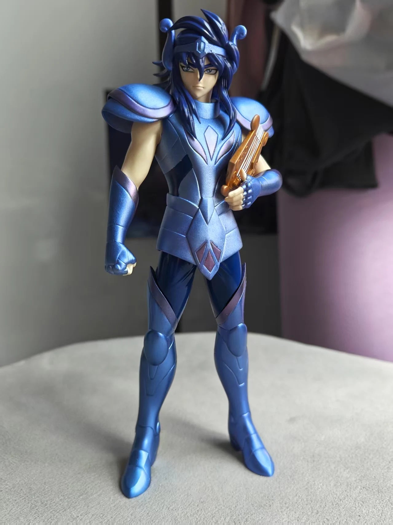 Saint Seiya Eris Ghost Five Lyra Orpheus Resin Statue Model Toy Collection Decoration Figurine