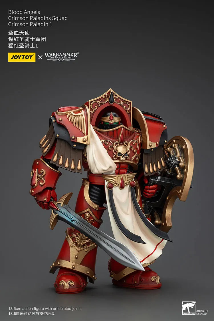 JOYTOY Warhammer "The Horus Heresy" Blood Angels Crimson Paladins Squad Crimson Paladin 1 Action Figures Doll Decoration Toys