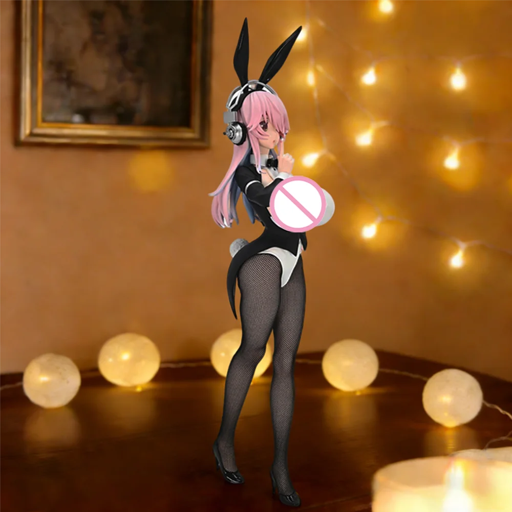 1pc Super Sonico New Bunny Girl Ver. Collectible Figure | Ambient Bishoujo Statue | Ideal Holiday Gift for Friends & Couples.