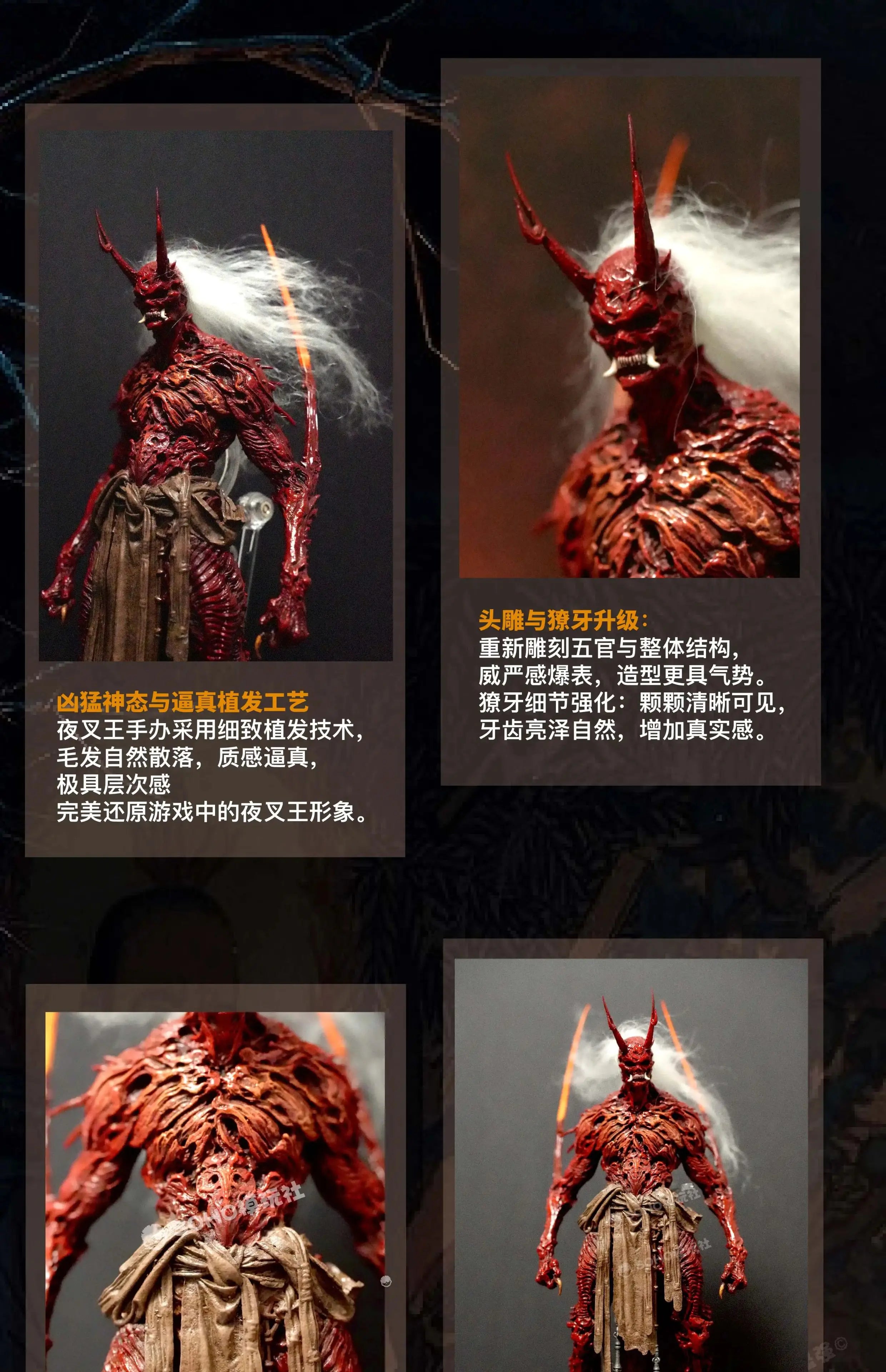 Black Myth Wukong Yaksha King Red Demon Pre-Painted Collectible Model Figure Statue Game Decor Gift Action Figure Collectible