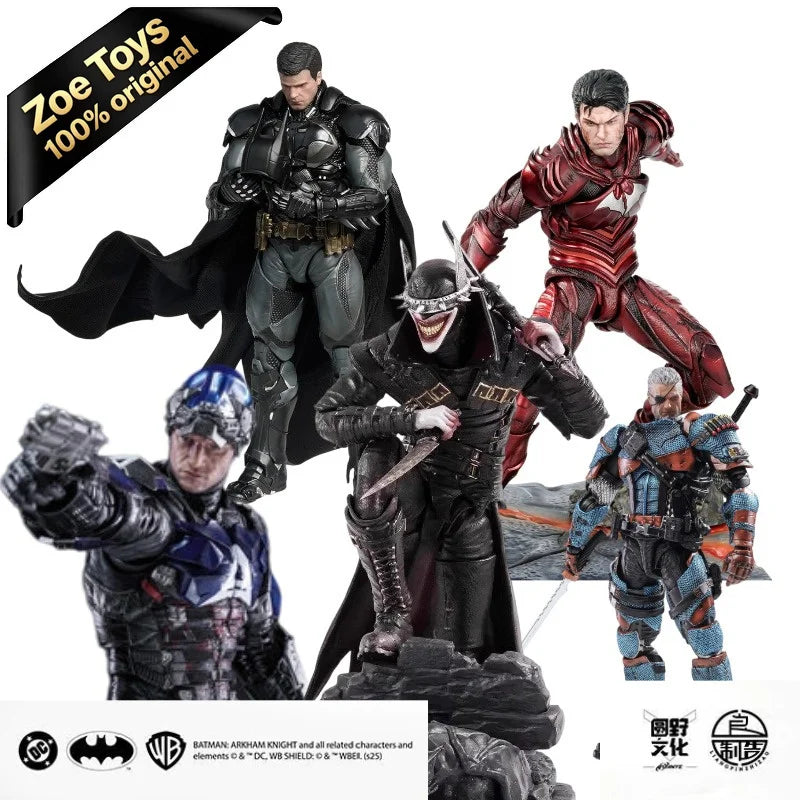 In Stock LPZZ 1/12 Scale DC Batman Deathstroke Red Hood Action Figure Arkham Knight Dark Nights Metal Gift Collectible