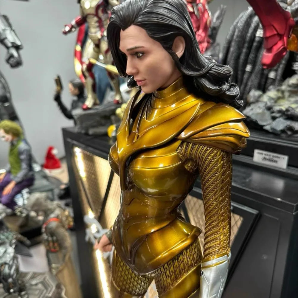 70cm Wonder Woman Superhero Perimeter Resin Model Scene Statue Desktop Decoration Ornaments Kids New Year Gifts Toys