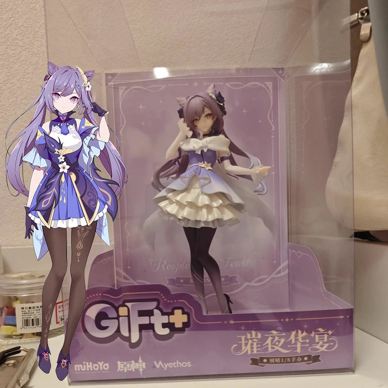 Myethos Series New In Stock Genshin Impact Keqing Crystalline Night Banquet Ver.1/8 Figure Collectibles Birthday Gift Anime Fans