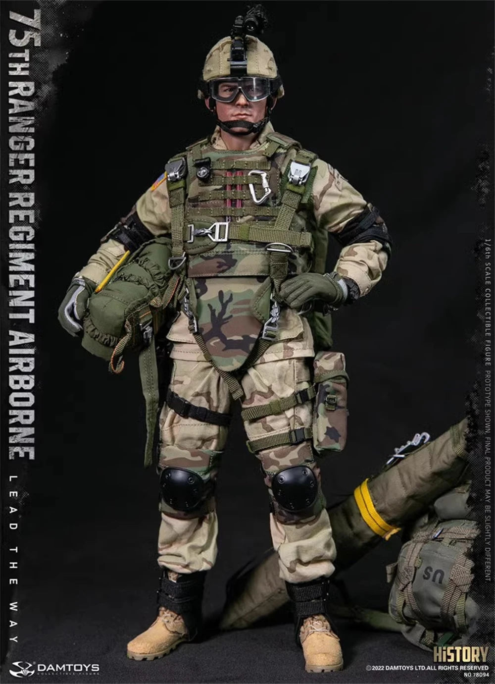 1/6 DAMTOYS DAM 78094 US. 75th Ranger Soldier Regiment Army Man Full Set Action Figure Gift For Fans Collect