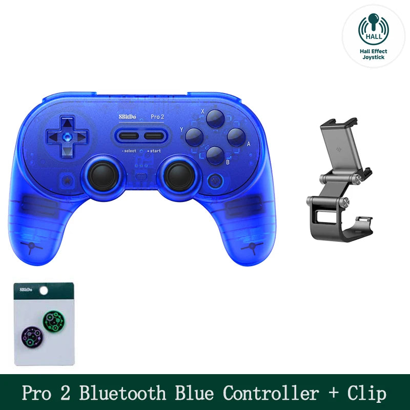 8Bitdo Pro 2 Bluetooth Gamepad Control with Hall for Switch PC macOS Android Steam Raspberry Pi Nintendo Switch Game Controller